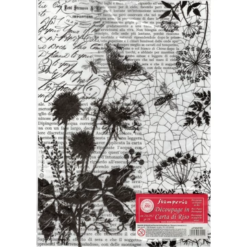 Rizspapír 21x29,7cm, vadvirágok