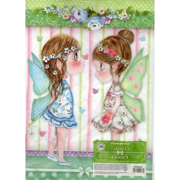 Rizspapír 21x29,7cm, tündérek