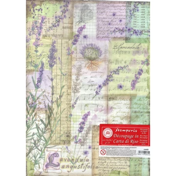 Rizspapír 21x29,7cm, levendula