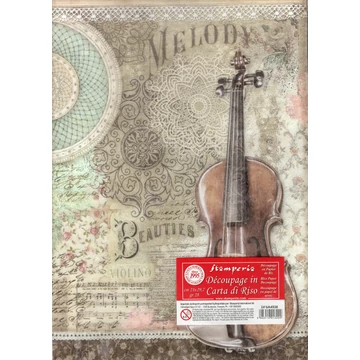 Rizspapír 21x29,7cm, hegedű