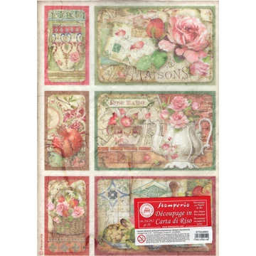 Rizspapír 21x29,7cm, casa granada