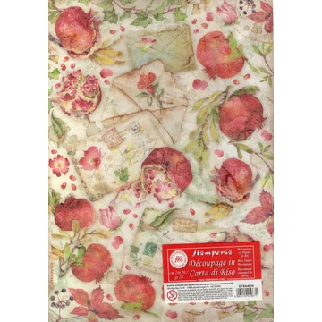 Rizspapír 21x29,7cm, casa granada