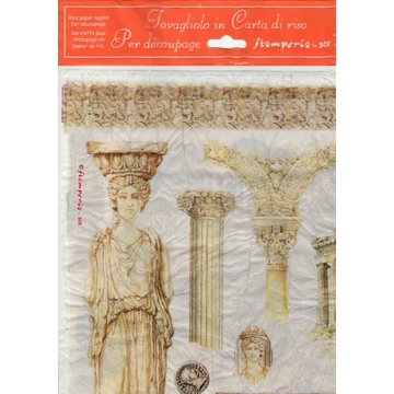 Rizspapír szalvéta 50x50cm, vintage