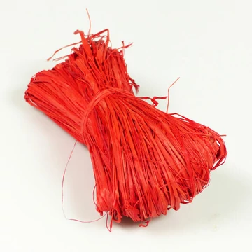 Raffia, piros, 50g/csomag