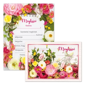 Ars Una Partimeghívó borítékkal - Virágos Ars Una Partimeghívó borítékkal - Virágos