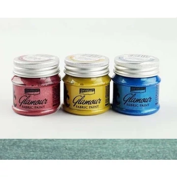 Glamour textil- és bőrfesték 50 ml türkizezüst Glamour textil- és bőrfesték 50 ml türkizezüst