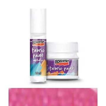 Textilfesték metál 20 ml pink