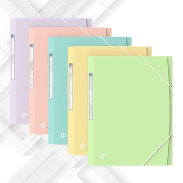 Gumis mappa Oxford Urban A4 PP Pasztel