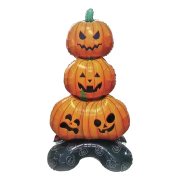 Léggömb fólia halloween 3 tök talpas, 71x156cm Léggömb fólia halloween 3 tök talpas, 71x156cm