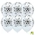 11 inch-es Soccer Balls White - Focilabdás Lufi (6db/csomag)