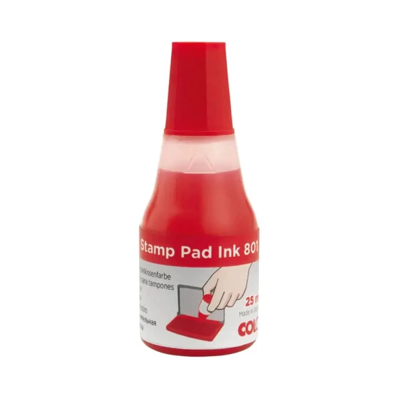 COLOP 801 - 25 ml bélyegzőfesték piros