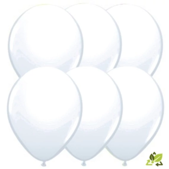 11 inch-es White (Standard) Kerek Lufi (6db/csomag)