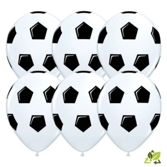 11 inch-es Soccer Ball/Football White Lufi (6db/csomag)