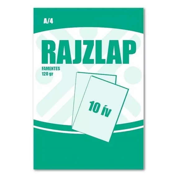  Rajzlap A/4 famentes, 10 ív