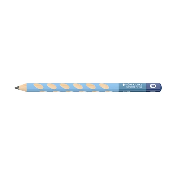 Grafitceruza ICO Süni Kidlike Jumbo HB háromszögletű rovátkolt pasztell kék