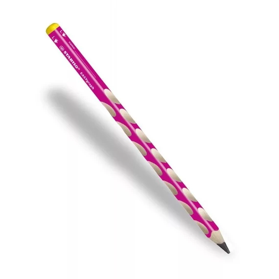 STABILO háromszögletű vastag grafitceruza, balkezes, HB "EASYgraph" pink