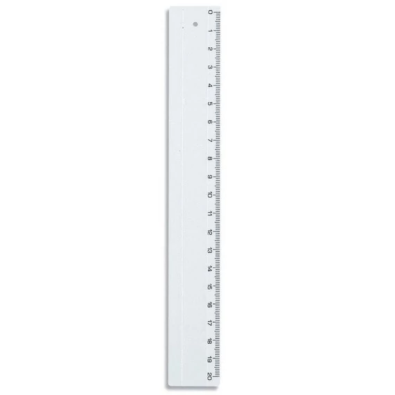 Vonalzó 30cm műanyag, átlátszó