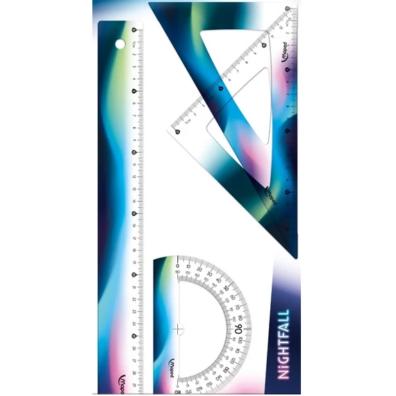 Vonalzókészélet Maped 4db-os - Nightfall
