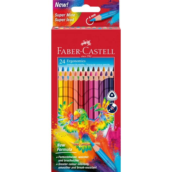 Faber-Castell színes ceruza 24 színű,  papagáj