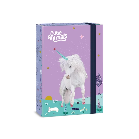 Ars Una füzetbox A/4 - Cute Animals Unicorn