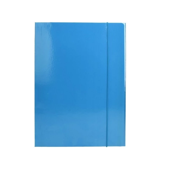 Gumis mappa OPTIMA A/4 600g világos kék