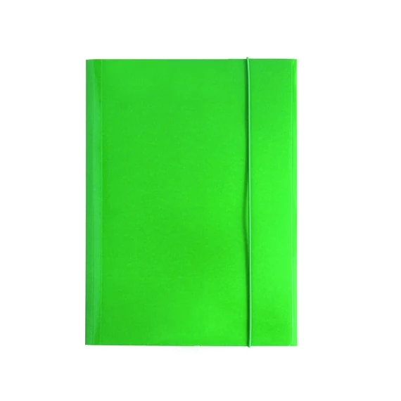 Gumis mappa OPTIMA A/4 600g neon zöld