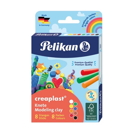 Gyurma, 8 szín/csomag, Pelikan