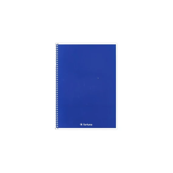 Spirálfüzet FORTUNA Monocolor vonalas A/4 70 lapos - Sötétkék