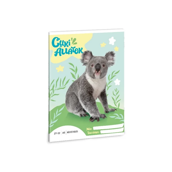 Ars Una kockás füzet 27-32, A/5 - Cuki állatok Koala
