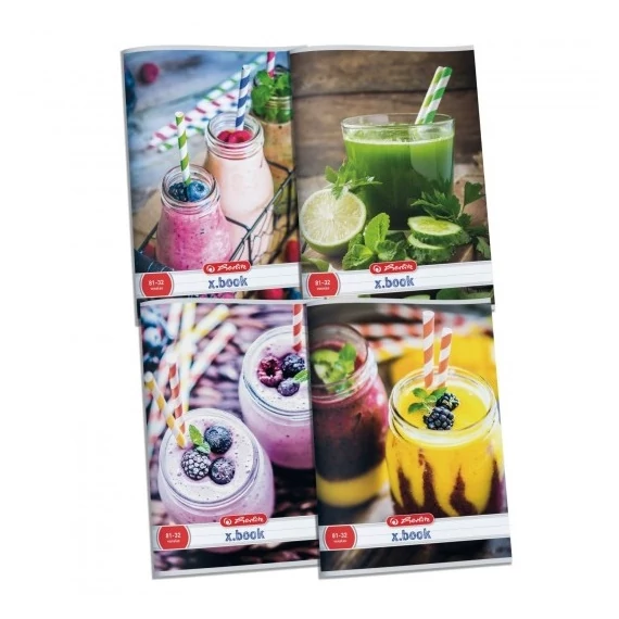 Füzet Herlitz 87-32, A/4, kockás - Smoothie