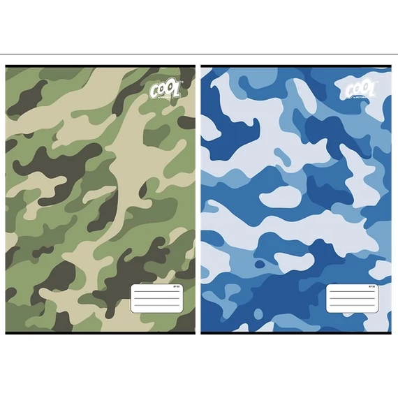  Cool by Victoria kockás füzet, A4, 32 lapos - Camouflage