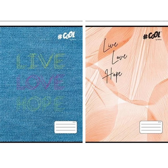 Cool by Victoria kockás füzet, A4, 32 lapos - Live-love-hope