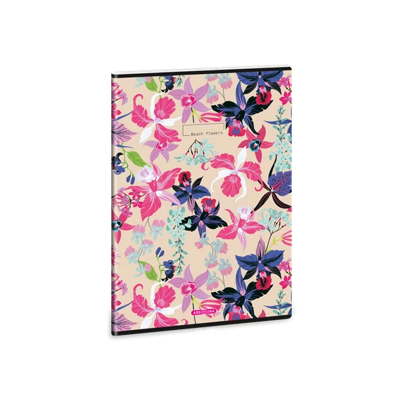  Ars Una kockás füzet, A4, 40 lapos - Beach Flower