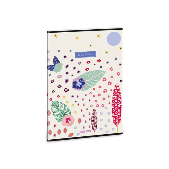  Ars Una kockás füzet, A4, 40 lapos - Cream Hibiscus