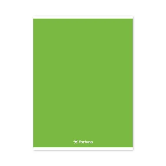 Füzet FORTUNA Monocolor vonalas A/4 32 lapos - Zöld