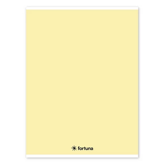  Füzet FORTUNA Monocolor vonalas A/4 32 lapos - Pasztell Sárga