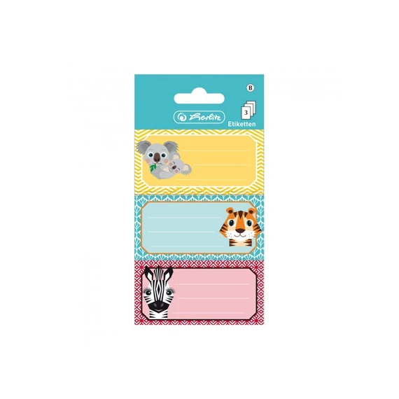 Füzetcimke 9db/csomag Herlitz Cute Animals