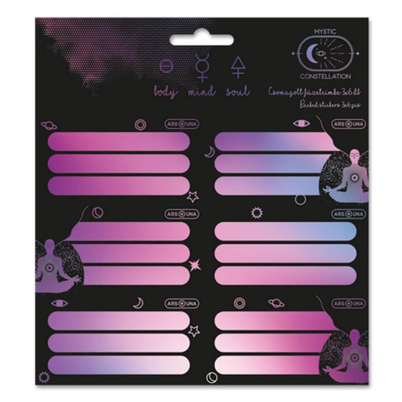 Ars Una füzetcímke 3x6 db -  Mystic Constellation