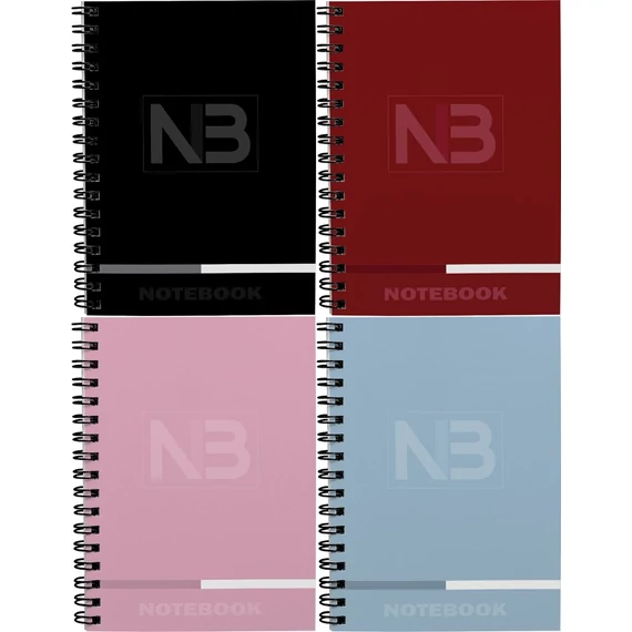 Spirálfüzet A/4 110 lapos, vonalas-négyzetrácsos T-Creativ "Notebook 3" vegyes színek