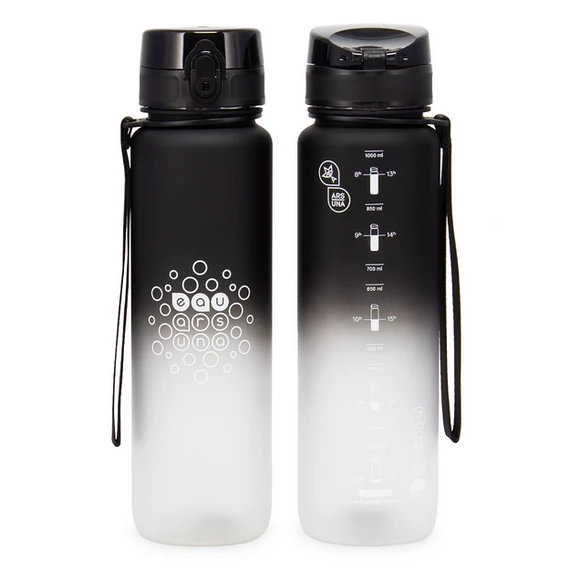 Ars Una BPA-mentes színátmenetes kulacs matt, 1000 ml - Black & White