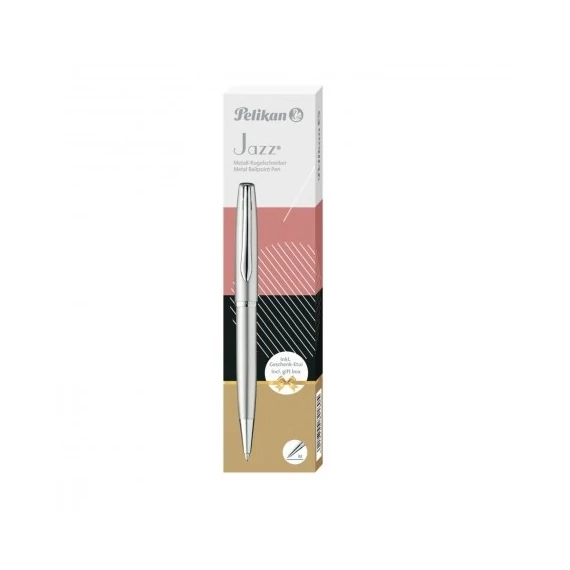 Golyóstoll fém Jazz Noble Elegance - Ajándékdobozos - Silver