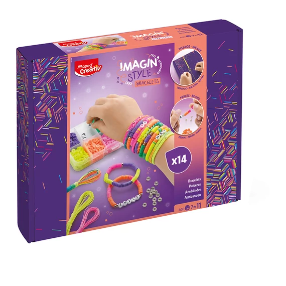 Karkötő készítő készlet, MAPED CREATIV, Imagin` Style, neon