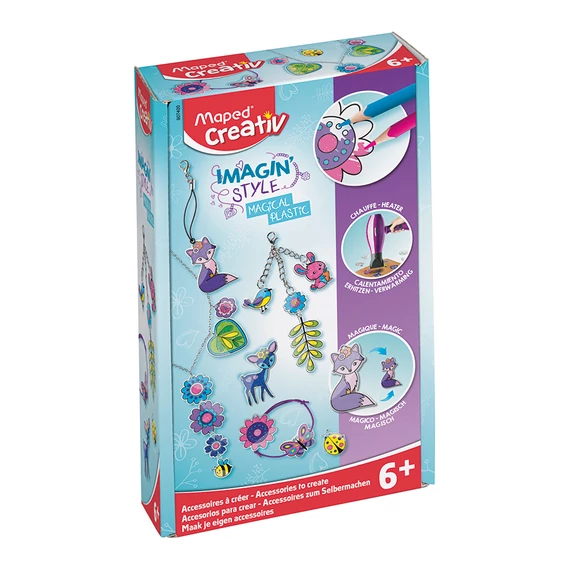 Mágikus ékszerkészítő készlet, MAPED CREATIV, Imagin` Style, Magical Plastic