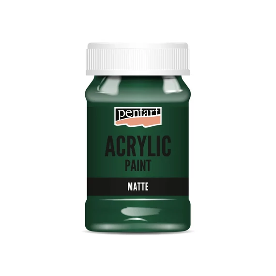 Matt akrilfesték 100 ml fenyőzöld