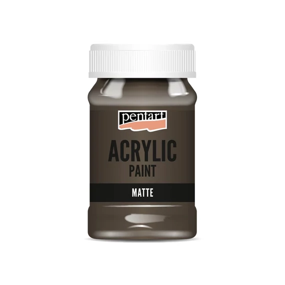 Matt akrilfesték 100 ml földbarna