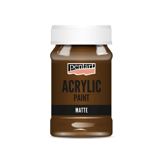 Matt akrilfesték 100 ml gesztenye