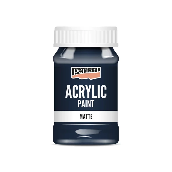 Matt akrilfesték 100 ml indigókék