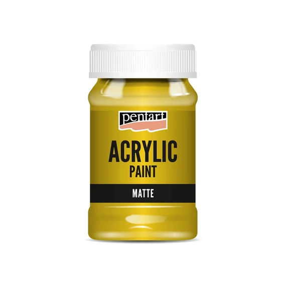 Matt akrilfesték 100 ml napsárga