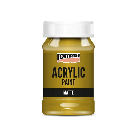Matt akrilfesték 100 ml okker 
