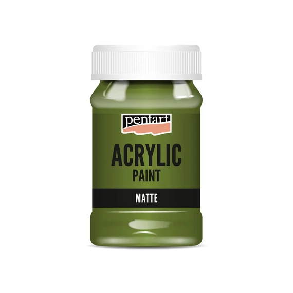 Matt akrilfesték 100 ml olíva